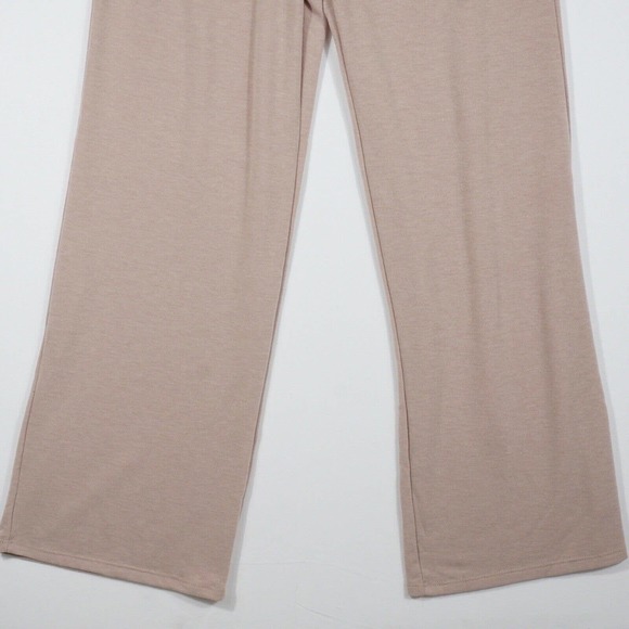 NWT Know One Cares Women's Loungewear Pants Size Large Straight Leg Drape Taupe - Picture 5 of 10